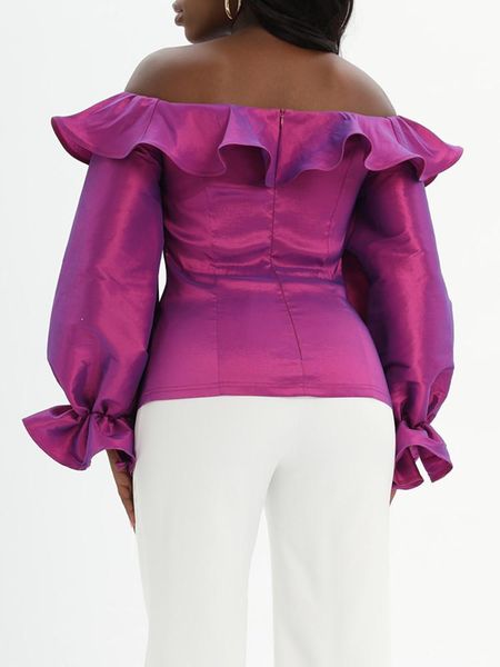 dress women blouse shiny off shoulder ruffle party shirt purple birthday large size 2022 fashion female african summer bluas, White
dress women blouse shiny off shoulder ruffle party shirt purple birthday large size 2022 fashion female african summer bluas, White