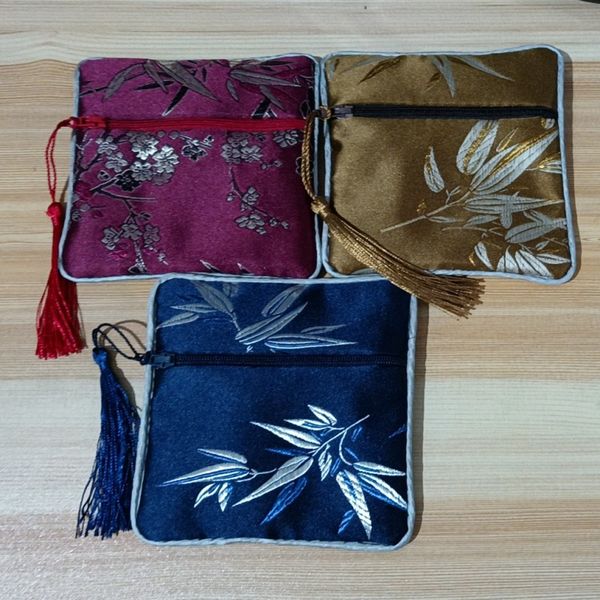 custom bamboo small zip jewelry pouches coin purses wholesale tassel chinese silk brocade bracelet gift bags 50pcs/lot, Pink;blue
custom bamboo small zip jewelry pouches coin purses wholesale tassel chinese silk brocade bracelet gift bags 50pcs/lot, Pink;blue