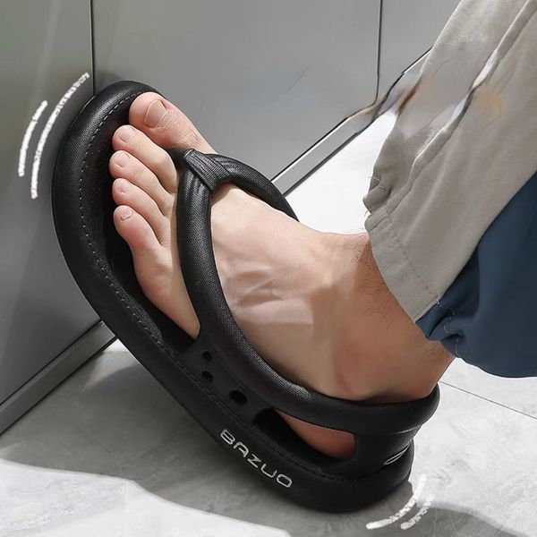 slippers flip flops mens thong sandals summer female shoes thick bottom eva non-slip slide outdoor indoor couples 230426, Black
slippers flip flops mens thong sandals summer female shoes thick bottom eva non-slip slide outdoor indoor couples 230426, Black