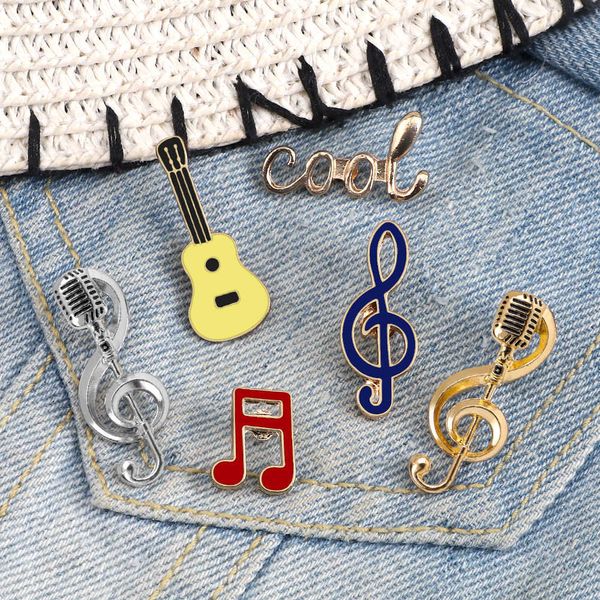 pins brooches cool music note enamel brooches fashion guitar microphone metal badges piano notes lapel pins musician jewelry gifts for frien, Gray
pins brooches cool music note enamel brooches fashion guitar microphone metal badges piano notes lapel pins musician jewelry gifts for frien, Gray