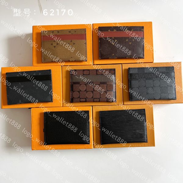 2022 women men designer card holders fashion short luxury multiple mini wallet coin card holder damier m62170, Brown;gray
2022 women men designer card holders fashion short luxury multiple mini wallet coin card holder damier m62170, Brown;gray