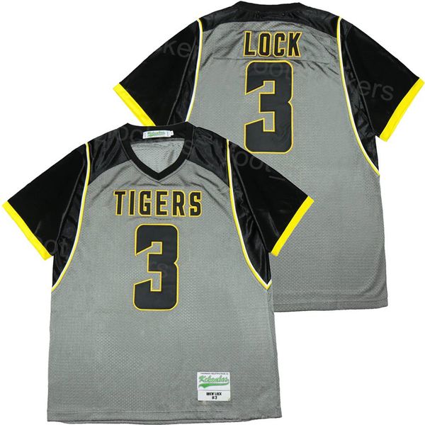 football 3 drew lock missouri tigers high school jersey team color grey moive college embroidery and sewing breathable for sport fans univer, Black
football 3 drew lock missouri tigers high school jersey team color grey moive college embroidery and sewing breathable for sport fans univer, Black