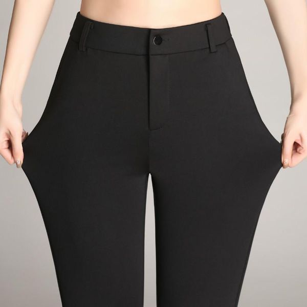 capris new flare pants female high waist work wear boot cut pant trousers women plus size pantalones mujer s4xl, Black;white
capris new flare pants female high waist work wear boot cut pant trousers women plus size pantalones mujer s4xl, Black;white