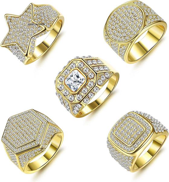 lolias 5-piece 18k gold plated shiny ring ice crystal pink ring cz star geometry gold ring hip hop ring men's non precious metal cubic, Silver
lolias 5-piece 18k gold plated shiny ring ice crystal pink ring cz star geometry gold ring hip hop ring men's non precious metal cubic, Silver