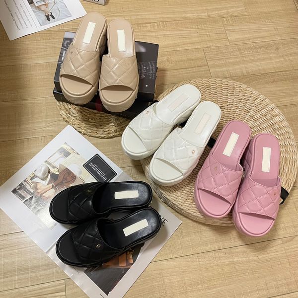 2023 designer chan c branded platform slippers thick bottom sandals letter quilting plaid slides lady wedges sandal beach high heel slip on, Black
2023 designer chan c branded platform slippers thick bottom sandals letter quilting plaid slides lady wedges sandal beach high heel slip on, Black