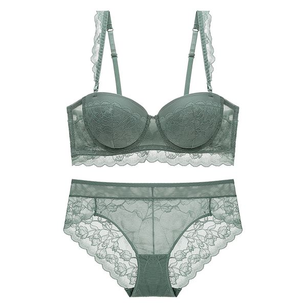 bras sets lace half cup bra with removable straps push up bra and panties set underwear women lingerie white black green 230426, Red;black
bras sets lace half cup bra with removable straps push up bra and panties set underwear women lingerie white black green 230426, Red;black
