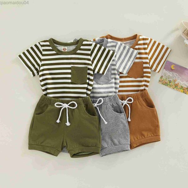 clothing sets baby boys casual clothing set fashion short sleeve stripes t-shirt with elastic waist shorts summer boy baby outfit aa230426, White
clothing sets baby boys casual clothing set fashion short sleeve stripes t-shirt with elastic waist shorts summer boy baby outfit aa230426, White