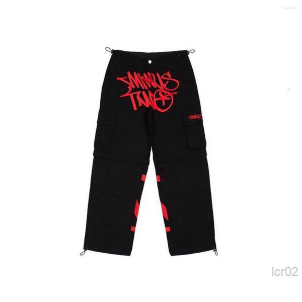 men's pants minus two cargo harajuku casual loose punk rock straight wide leg trouser streetwear y2k pant retro street trend overalls m, Black
men's pants minus two cargo harajuku casual loose punk rock straight wide leg trouser streetwear y2k pant retro street trend overalls m, Black
