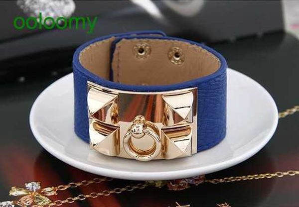hemres designer bracelet fan leather metal exaggerated texture rivet punk temperament ultra wide bracelet skmb, Black
hemres designer bracelet fan leather metal exaggerated texture rivet punk temperament ultra wide bracelet skmb, Black