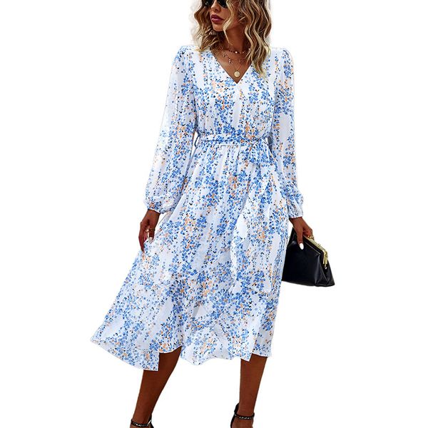 v neck lantern long sleeves a-line midi casual dress pullover sashes slim high waist floral printed panelled ruffles asymmetrical sweep bohe, Black;gray
v neck lantern long sleeves a-line midi casual dress pullover sashes slim high waist floral printed panelled ruffles asymmetrical sweep bohe, Black;gray
