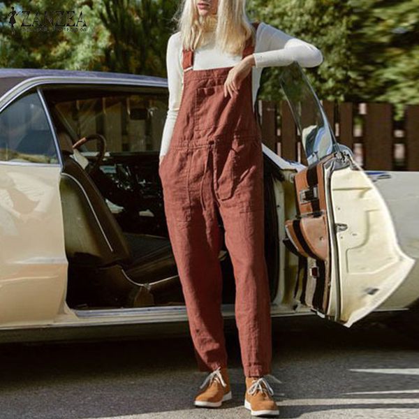 women's jumpsuits rompers zanzea women jumpsuits summer dungarees bib overalls casual straps cotton linen rompers solid loose playsuits, Black;white
women's jumpsuits rompers zanzea women jumpsuits summer dungarees bib overalls casual straps cotton linen rompers solid loose playsuits, Black;white