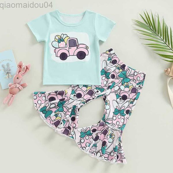 clothing sets easter kids girls clothes suits letter car print short sleeve crew neck t-shirts and eggs print flare pants 2pcs suit aa230426, White
clothing sets easter kids girls clothes suits letter car print short sleeve crew neck t-shirts and eggs print flare pants 2pcs suit aa230426, White