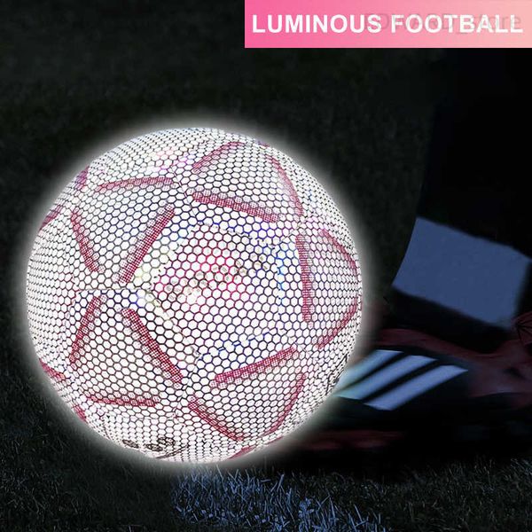 football 2022 new style luminous soccer ball reflective night glow football size 4 5 pu slip-resistant balls child training futbol t230426, Black;white
football 2022 new style luminous soccer ball reflective night glow football size 4 5 pu slip-resistant balls child training futbol t230426, Black;white