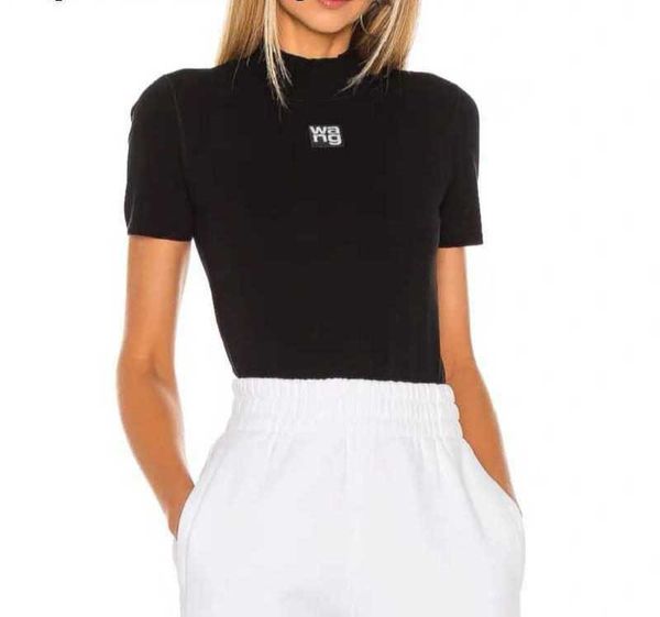 king t-shirt new aw wang fashion design stand-up collar knitted slim showing high-end customized short seven-sleeve upper tight bottoming t-
king t-shirt new aw wang fashion design stand-up collar knitted slim showing high-end customized short seven-sleeve upper tight bottoming t-