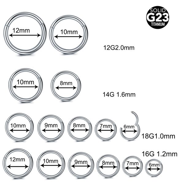nose rings studs 10pc astm f136 nose ring hoop septum piercing clicker 1012141618g20g nostril hinged segment septo helix earrings 230425, Silver
nose rings studs 10pc astm f136 nose ring hoop septum piercing clicker 1012141618g20g nostril hinged segment septo helix earrings 230425, Silver