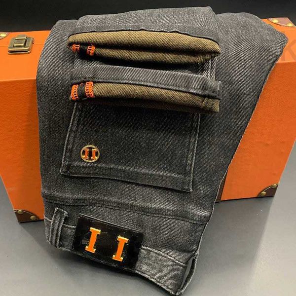 men's jeans designer casual pants big h washed straight leg luxury metal trousers business denim zipper acss control sweatpants nybv, Blue
men's jeans designer casual pants big h washed straight leg luxury metal trousers business denim zipper acss control sweatpants nybv, Blue