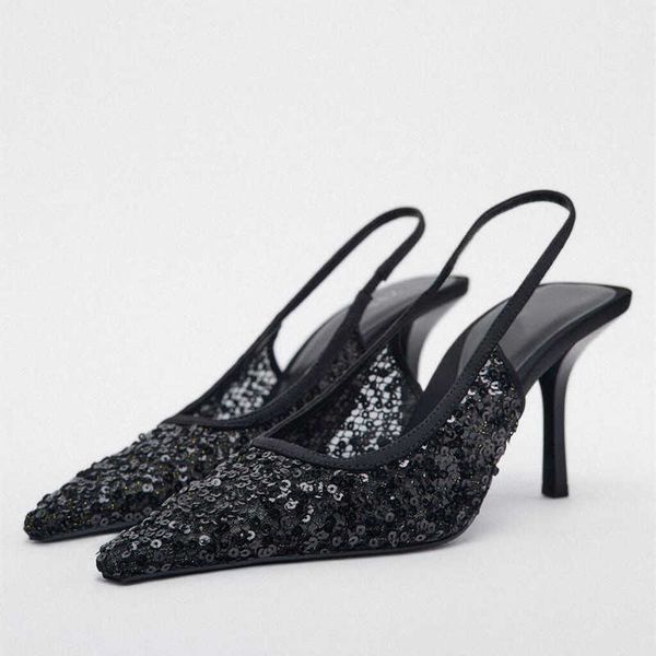 sandals women summer sequins high heels pointe toe black heeled slingbacks shoes woman pumps ladies bling stiletto sandal 230406
sandals women summer sequins high heels pointe toe black heeled slingbacks shoes woman pumps ladies bling stiletto sandal 230406