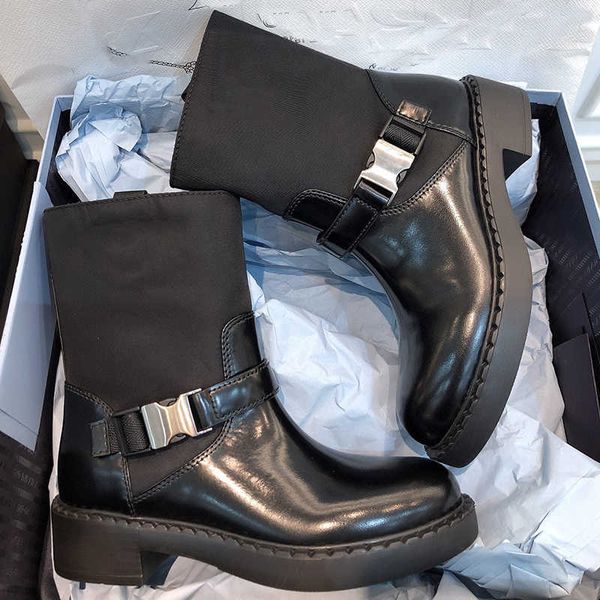 designer re-nylon brushed leather ankle boots black white combat boot winter martin bootties with adjustable buckle size 35-41 333
designer re-nylon brushed leather ankle boots black white combat boot winter martin bootties with adjustable buckle size 35-41 333