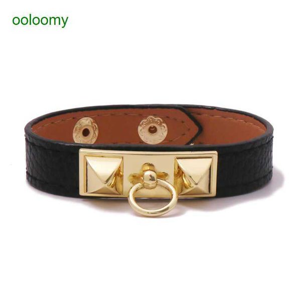 hemres designer bracelet leather bracelet single loop pu leather personalized punk square bead rivet fashion couple eimb, Black
hemres designer bracelet leather bracelet single loop pu leather personalized punk square bead rivet fashion couple eimb, Black