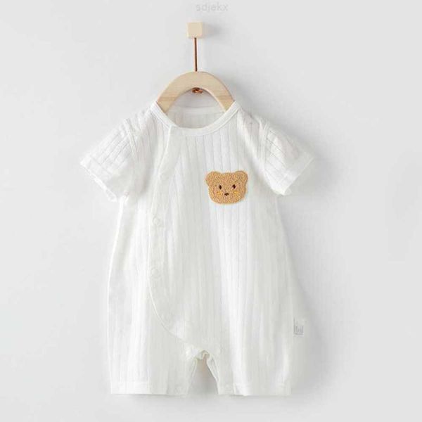 clothing sets baby short sleeved jumpsuit summer thin boneless climbing suit newborn clothes super cute outfit, White
clothing sets baby short sleeved jumpsuit summer thin boneless climbing suit newborn clothes super cute outfit, White