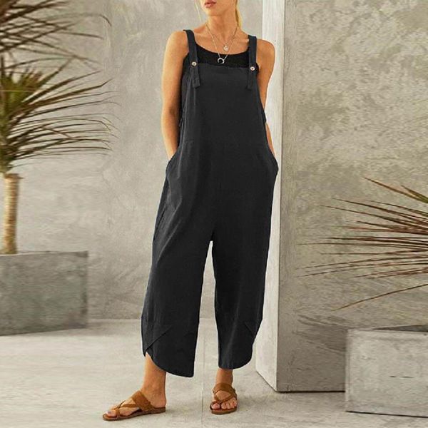 women's jumpsuits rompers s-5xl summer women's overalls jumpsuits wide leg pants trousers pockets suspender rompers long casual lo, Black;white
women's jumpsuits rompers s-5xl summer women's overalls jumpsuits wide leg pants trousers pockets suspender rompers long casual lo, Black;white