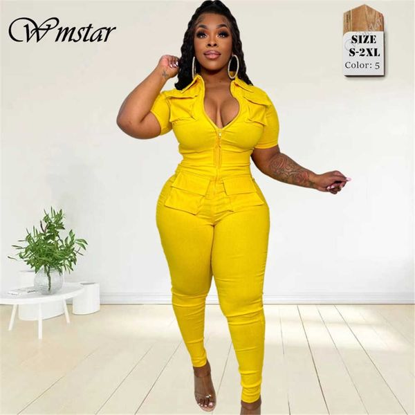 womens jumpsuits rompers wmstar jumpsuit women summer romper v neck zipper short sleeves solid pockets one piece outfits bodysuit wholesale, Black;white
womens jumpsuits rompers wmstar jumpsuit women summer romper v neck zipper short sleeves solid pockets one piece outfits bodysuit wholesale, Black;white