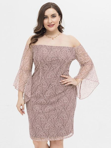 dresses plus size for women clothing 2022 casual slash collar maid of honor dress fashion women's elegant lace pink bridesmaid dresse, Black
dresses plus size for women clothing 2022 casual slash collar maid of honor dress fashion women's elegant lace pink bridesmaid dresse, Black