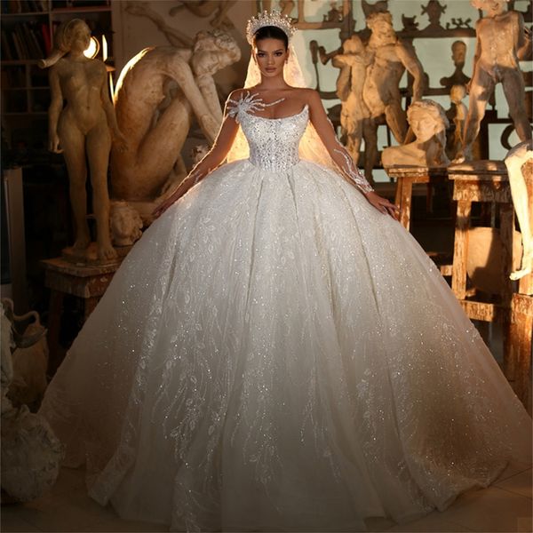 princess ivory lace wedding dresses ball gown illusion long sleeve flowers appliques mariage bridal gowns vestido de noiva, White
princess ivory lace wedding dresses ball gown illusion long sleeve flowers appliques mariage bridal gowns vestido de noiva, White
