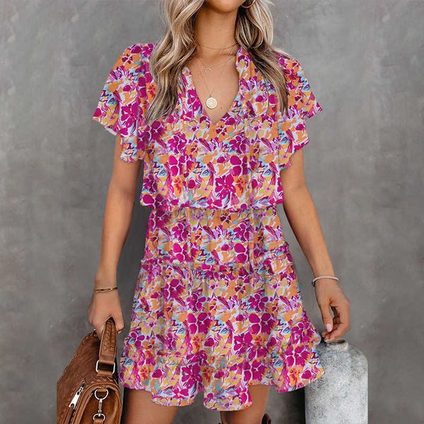 shiying summer flower print cake skirt new short sleeve ruffle edge high waist slim dress, Black;gray
shiying summer flower print cake skirt new short sleeve ruffle edge high waist slim dress, Black;gray