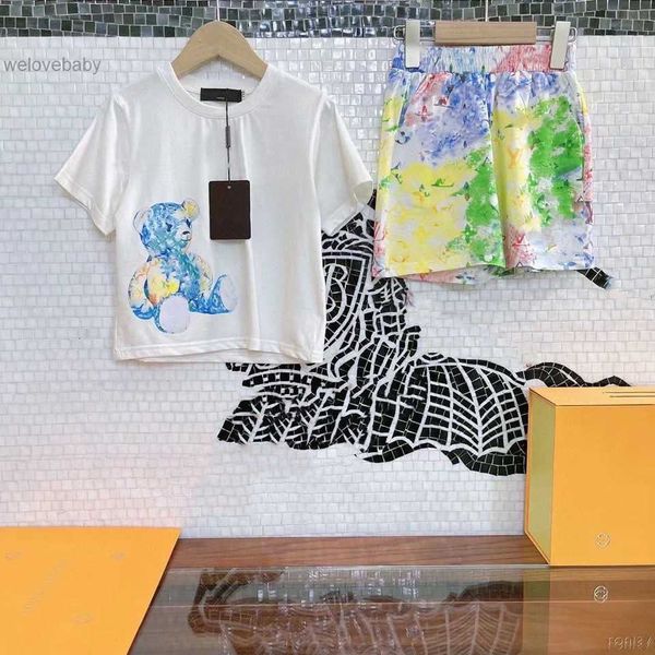 kid designer set 2pics kids clothing graffiti bear design baby clothes luxury brand toddler t shirt girls boys cloth summer newborn tee shor, White
kid designer set 2pics kids clothing graffiti bear design baby clothes luxury brand toddler t shirt girls boys cloth summer newborn tee shor, White