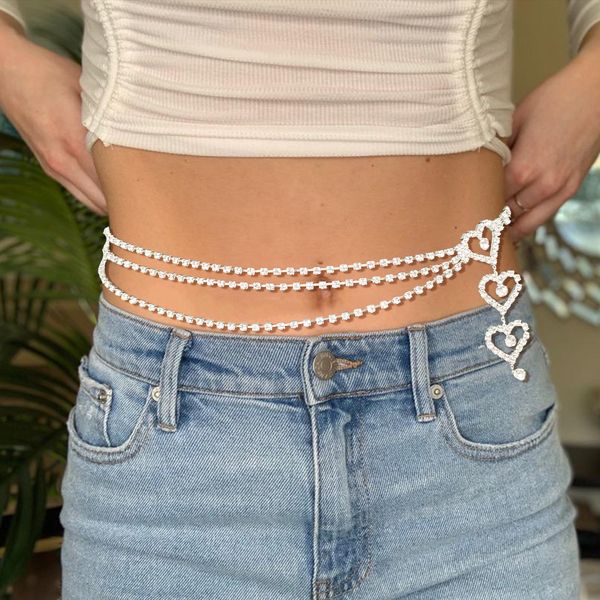110cm 2023 selling belly chains new popular all-match tassel love waist chain europe and america belly dance crystal waist chain adjustable, Silver
110cm 2023 selling belly chains new popular all-match tassel love waist chain europe and america belly dance crystal waist chain adjustable, Silver