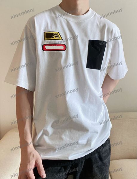 xinxinbuy men designer tee t shirt 23ss colored letters pattern print nylon pocket short sleeve cotton women black white xs-2xl, Black;brown
xinxinbuy men designer tee t shirt 23ss colored letters pattern print nylon pocket short sleeve cotton women black white xs-2xl, Black;brown