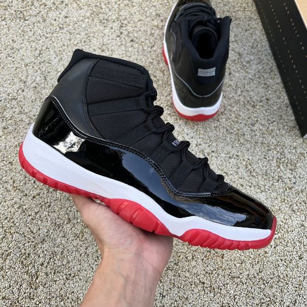 with box 11 11s mens basketball shoes bred black true red white high cut men women trainers sports sneakers 378037-061 og quality 36-47
with box 11 11s mens basketball shoes bred black true red white high cut men women trainers sports sneakers 378037-061 og quality 36-47