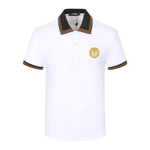 2023 men's polos shirt luxury design male summer turn-down collar short sleeves cotton shirt men top, White;black
2023 men's polos shirt luxury design male summer turn-down collar short sleeves cotton shirt men top, White;black
