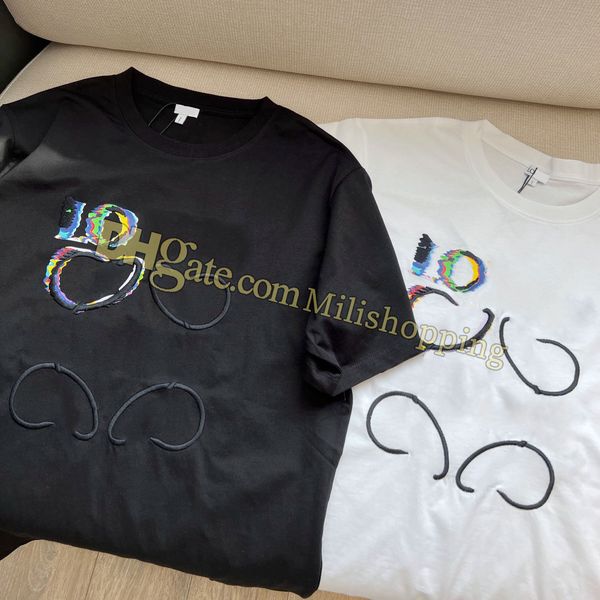 summer womens designers colorful t shirts fashion letter embroidery short sleeve lady tees luxurys casual clothes white t-shirts clothing, Black
summer womens designers colorful t shirts fashion letter embroidery short sleeve lady tees luxurys casual clothes white t-shirts clothing, Black
