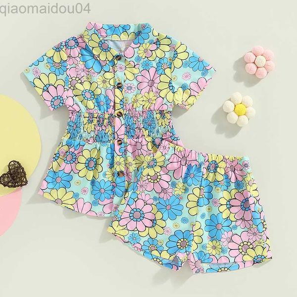 clothing sets children kids girls summer clothes outfits floral print short sleeve turn-down collar elastic waist shorts 2pcs suit aa230426, White
clothing sets children kids girls summer clothes outfits floral print short sleeve turn-down collar elastic waist shorts 2pcs suit aa230426, White