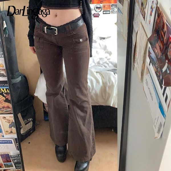 jeans darlingaga vintage brown y2k 90s aesthetic low rise jeans women denim pants fashion skinny flared jeans solid autumn trousers, Blue
jeans darlingaga vintage brown y2k 90s aesthetic low rise jeans women denim pants fashion skinny flared jeans solid autumn trousers, Blue