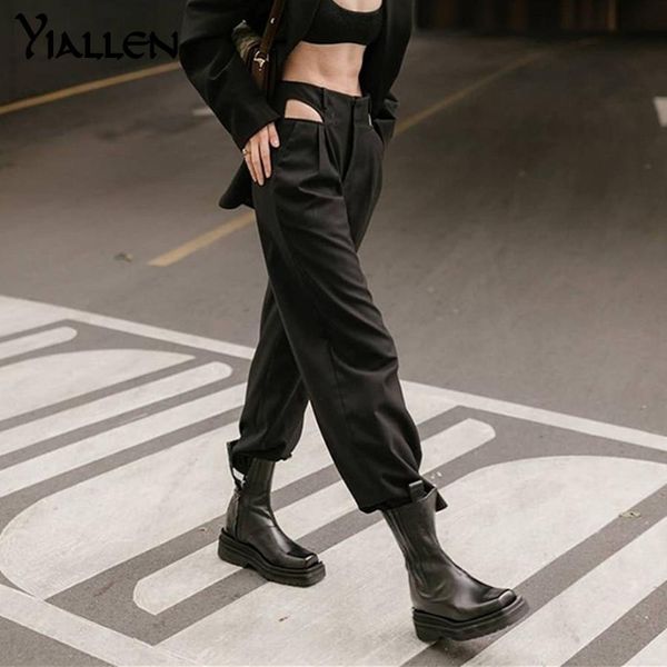 capris yiallen 2021 harajuku high waist hin thin bandage straight pants female activitytrousers kpop street leisure pants, Black;white
capris yiallen 2021 harajuku high waist hin thin bandage straight pants female activitytrousers kpop street leisure pants, Black;white