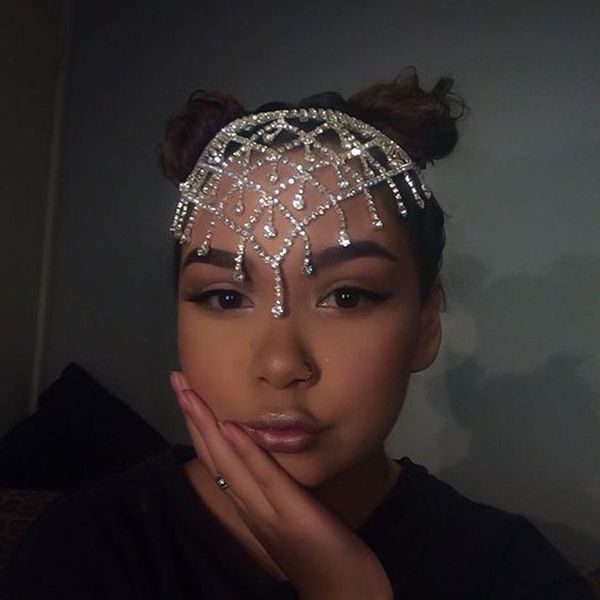 wedding hair jewelry explosive fringe forehead chain europe and america fashion multi-layer bride rhinestone hair chain fashion hair accesso, Slivery;golden
wedding hair jewelry explosive fringe forehead chain europe and america fashion multi-layer bride rhinestone hair chain fashion hair accesso, Slivery;golden