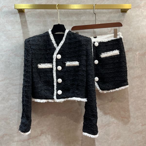 balm home 2023 women's brand jacket new women's autumn winter jacket fashion logo tweed coat black cardigan high-grade casual spri, Black;brown
balm home 2023 women's brand jacket new women's autumn winter jacket fashion logo tweed coat black cardigan high-grade casual spri, Black;brown