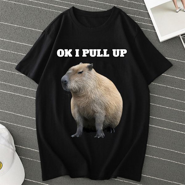 men's tshirts ok i pull up capybaras summer oversized tshirt short sleeves t shirts streetwear capybaras t shirt men women tshirt tee 2, White;black
men's tshirts ok i pull up capybaras summer oversized tshirt short sleeves t shirts streetwear capybaras t shirt men women tshirt tee 2, White;black