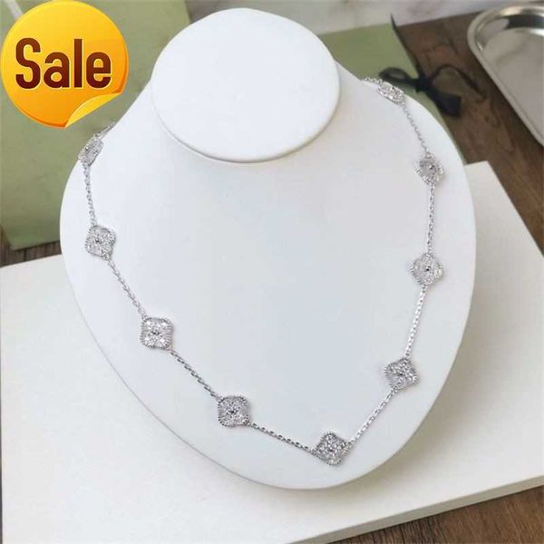 brand pendant 10 flower necklace fashion set with diamonds elegant clover necklaces for woman jewelry gift quality, Silver
brand pendant 10 flower necklace fashion set with diamonds elegant clover necklaces for woman jewelry gift quality, Silver