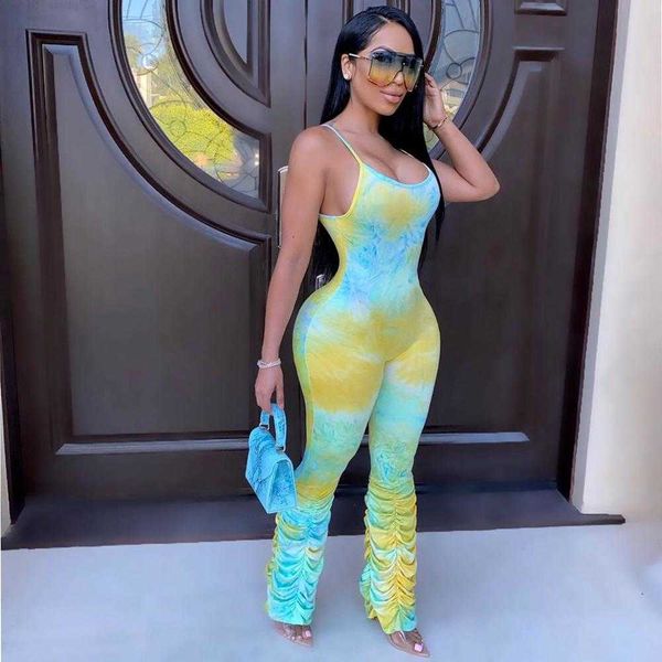 women's jumpsuits rompers casual women jumpsuit spaghetti straps streetwear tie dye stacked pants joggers long rompers womens jumpsuit, Black;white
women's jumpsuits rompers casual women jumpsuit spaghetti straps streetwear tie dye stacked pants joggers long rompers womens jumpsuit, Black;white