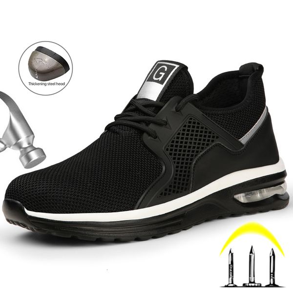 safety shoes breathable work sneakers air cushion safety shoes men women work shoes steel toe indestructible shoes anti-smash safety boots 2, Black;brown
safety shoes breathable work sneakers air cushion safety shoes men women work shoes steel toe indestructible shoes anti-smash safety boots 2, Black;brown