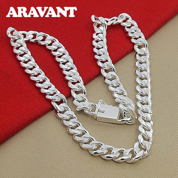 strands strings 10mm men necklace chain 925 silver necklaces fashion jewelry accessories 230426, Black 
strands strings 10mm men necklace chain 925 silver necklaces fashion jewelry accessories 230426, Black