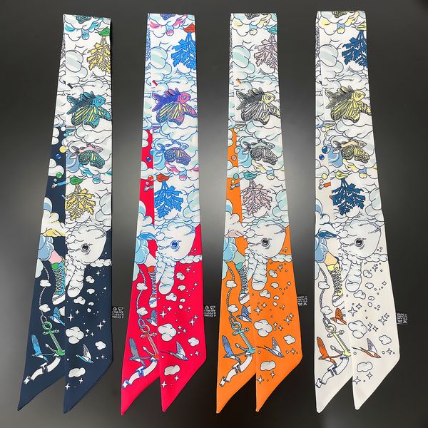 fashion new kerchief small silk neck scarf for women print hijab scarfs female shawls and wraps scarves bandana foulard 5x90cm, Blue;gray
fashion new kerchief small silk neck scarf for women print hijab scarfs female shawls and wraps scarves bandana foulard 5x90cm, Blue;gray