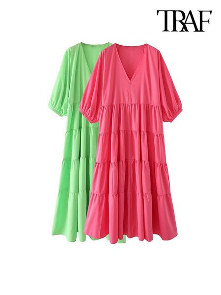 dresses traf women fashion poplin panelled midi dress vintage v neck three quarter sleeve female dresses vestidos mujer, Black;gray
dresses traf women fashion poplin panelled midi dress vintage v neck three quarter sleeve female dresses vestidos mujer, Black;gray