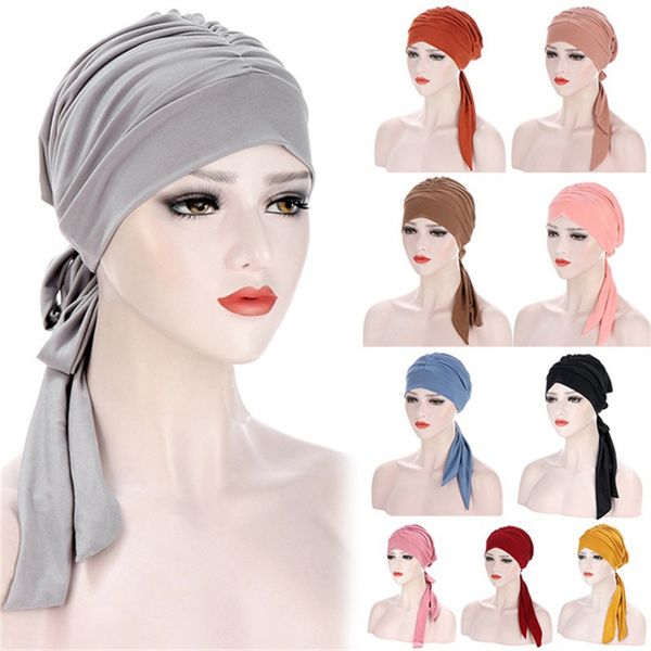 hijabs muslim women stretch solid wrinkle turban hat cancer chemo beanies caps pretied scarf headwear headwrap plated hair accessories 23042, Blue;gray
hijabs muslim women stretch solid wrinkle turban hat cancer chemo beanies caps pretied scarf headwear headwrap plated hair accessories 23042, Blue;gray