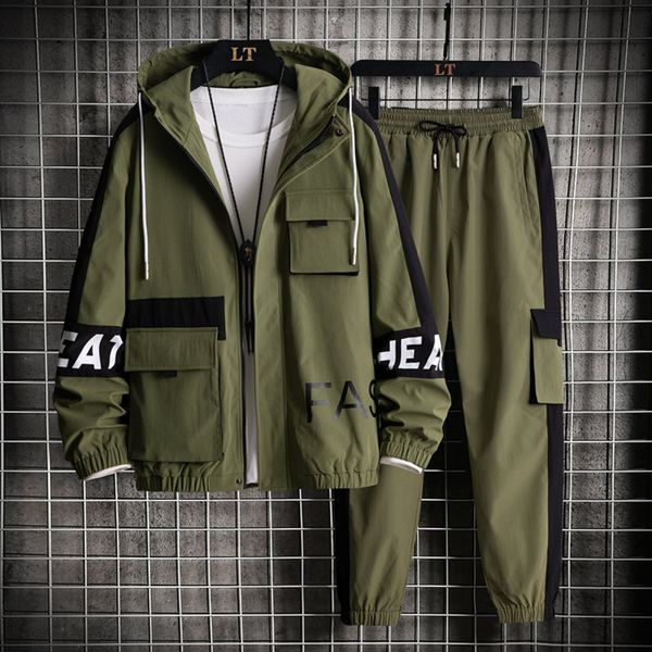 men's tracksuits harajuku style tracksuit 2 piece set long sleeve hoodie jacket and sweatpants jogging suit lightweight clothes autumn, Gray
men's tracksuits harajuku style tracksuit 2 piece set long sleeve hoodie jacket and sweatpants jogging suit lightweight clothes autumn, Gray
