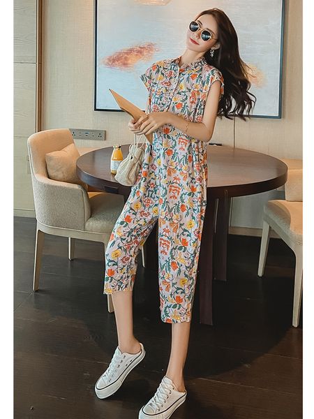 women's jumpsuits rompers women jumpsuits vintage floral print rompers summer casual cross-pants overalls jumpsuit wide leg loose fashi, Black;white
women's jumpsuits rompers women jumpsuits vintage floral print rompers summer casual cross-pants overalls jumpsuit wide leg loose fashi, Black;white